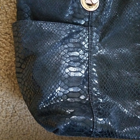 Michael Kors Python Leather Tote - Picture 4 of 8